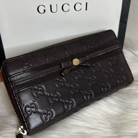 💯Authentic Guccissima Zipped Around Long Wallet 🍀 - Picture 16 of 17
